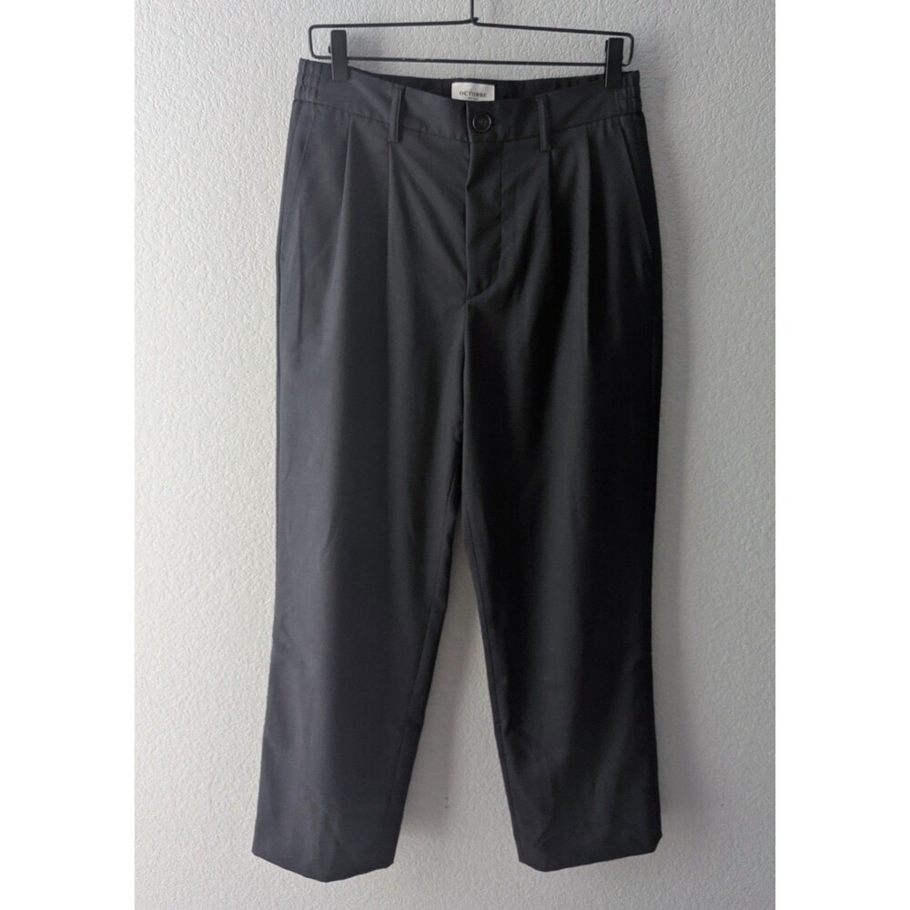 Octobre Editions Dusk Elasticated Pants Men's Size Small Navy Black Trousers
